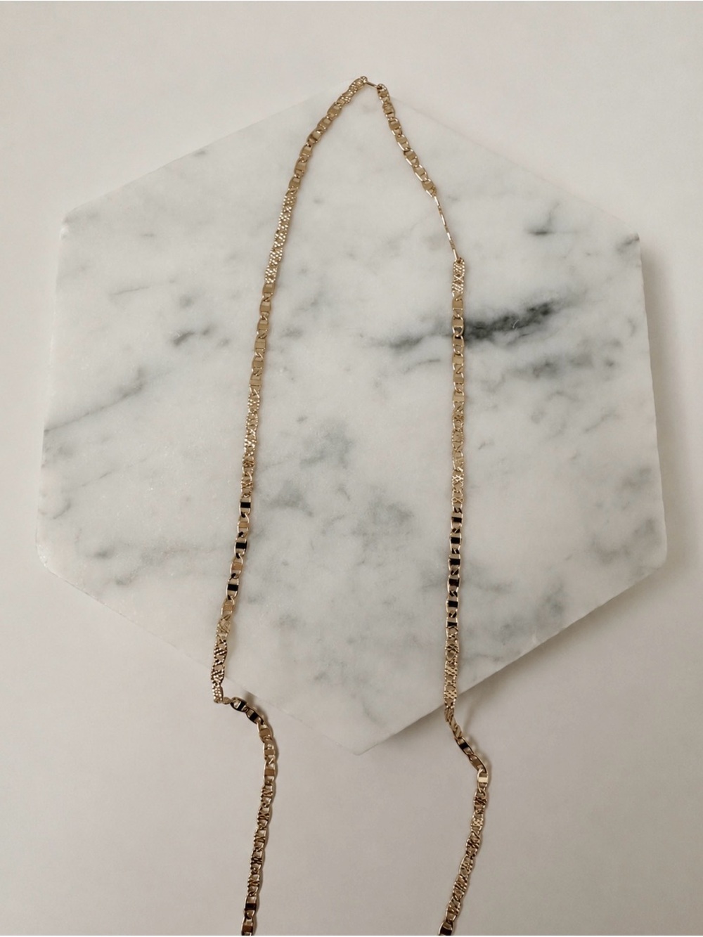 Gold Mariner Chain Necklace 18” 2mm Layered Unisex